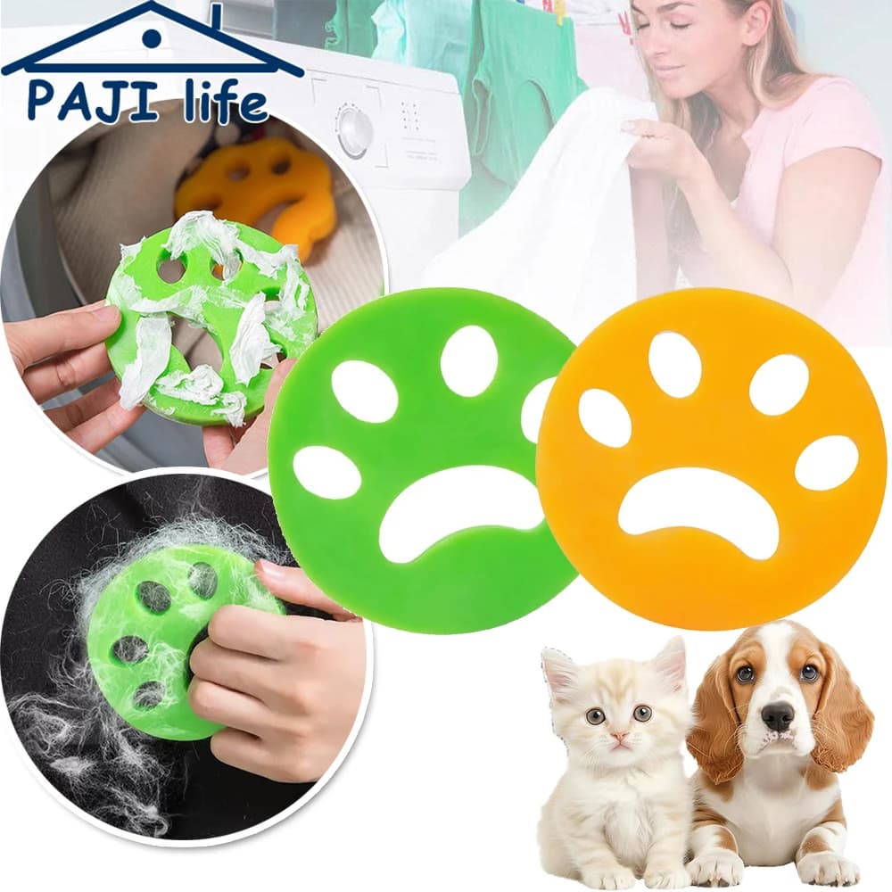 Rimozione peli di animali domestici Lavatrice per bucato Riutilizzabile in silicone per cani e gatti Raccoglitore di pelucchi Strumenti per la pulizia della casa Accessori