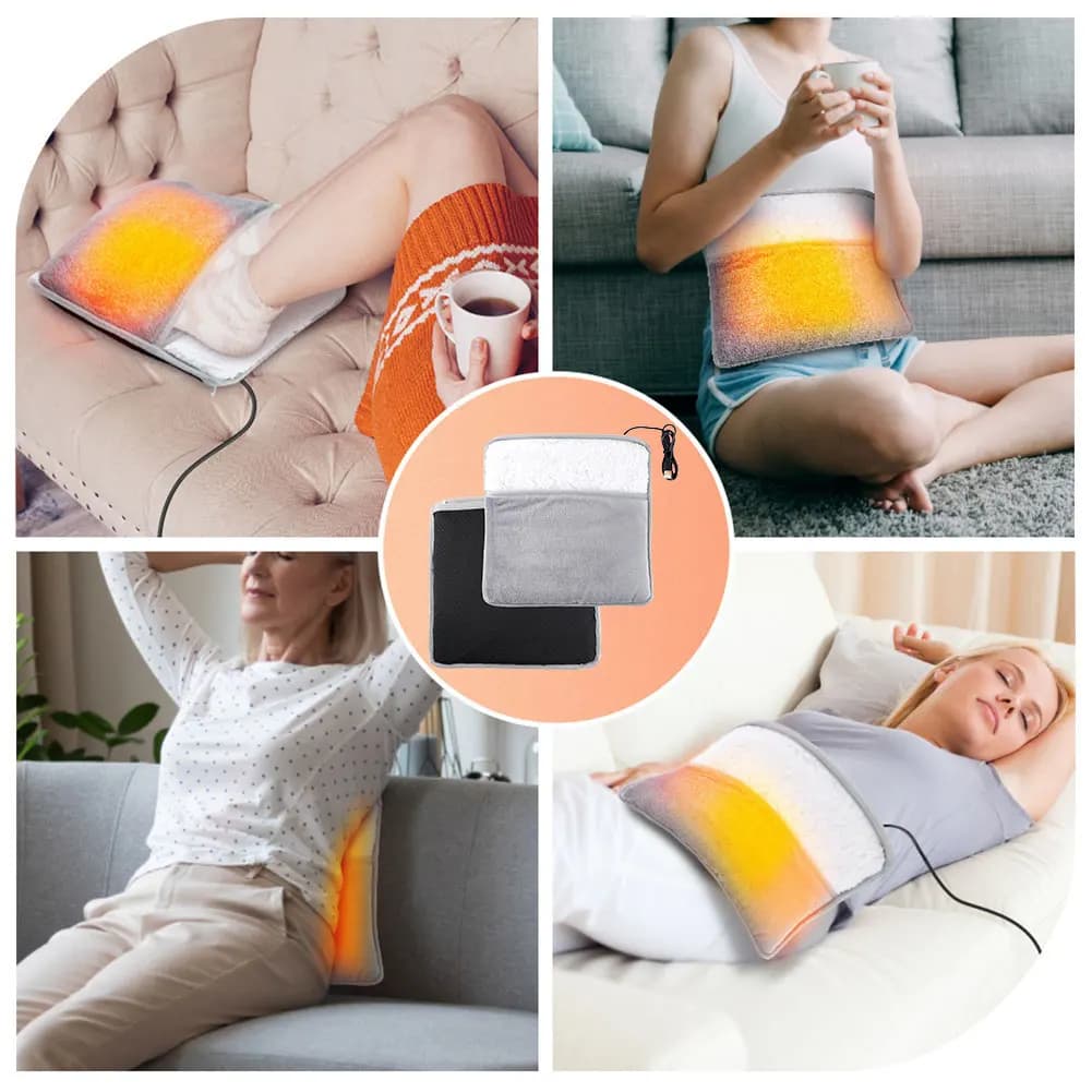 USB Winter Electric Heating Mat Household Warms Heater Folding Mat Heater Slippers for home office