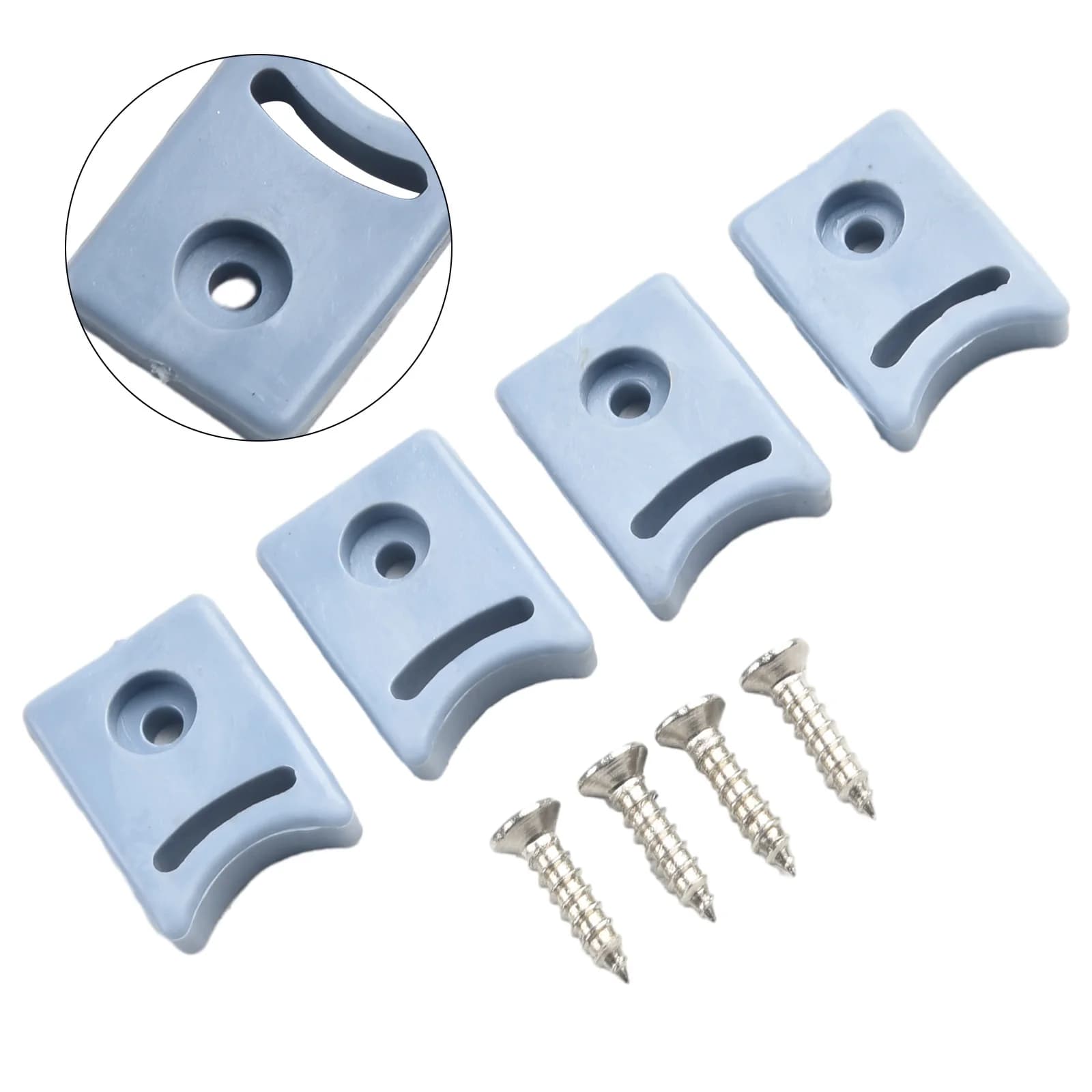 Puleggia per porta della doccia Fermaporta in gomma/paraurti superiore e inferiore Confezione da 4 accessori per utensili di alta vendita