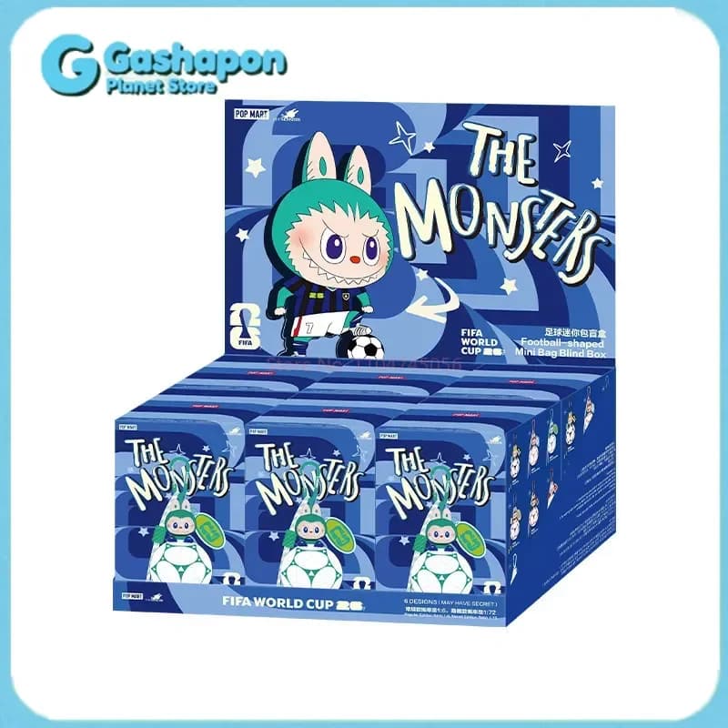 POP MART THE MONSTERS X FIFA Series Mini Football Blind Box Bag Charm da Collezione per Amanti dei Giocattoli di Tendenza