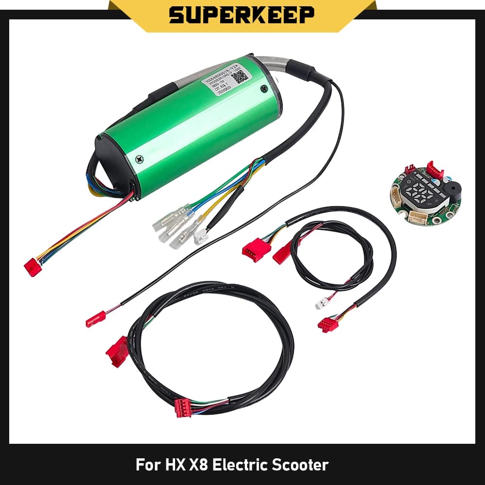 Display del Pannello Strumenti per Monopattino Elettrico HX X8, Controller Motore 48V 15A, Kit Cruscotto, Cavo Dati, Parte di Controllo Centrale