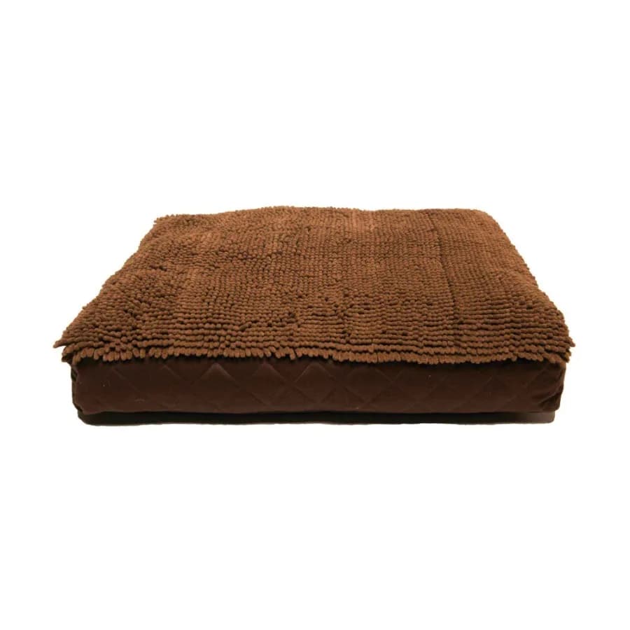 Cuccia Rettangolare Media per Cani Marrone 26 x 34 x 4 cm, Tessuto Resistente con Imbottitura Morbida, Facile da Pulire, Ideale per Uso Interno