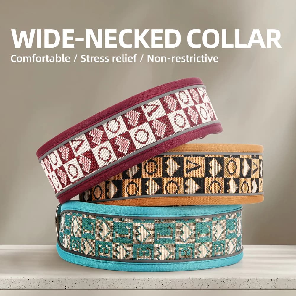 Collari per cani regolabili personalizzati, simpatico collare per cuccioli Boho, collare morbido per animali domestici con fibbia a sgancio rapido per camminare e correre