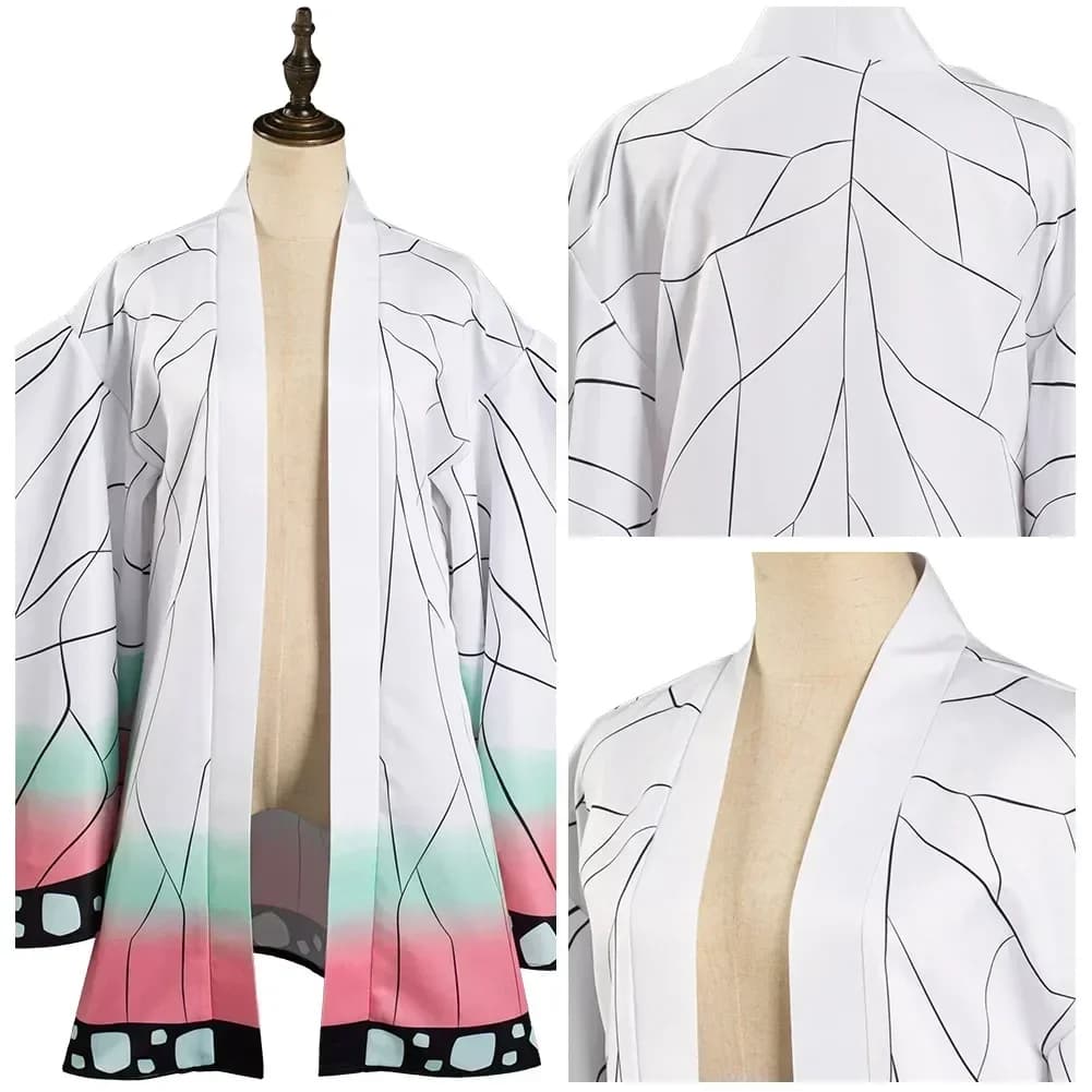 halloween Yaiba Kochou Shinobu Cosplay Costume Coat Adult Outfit Kimono Clothes