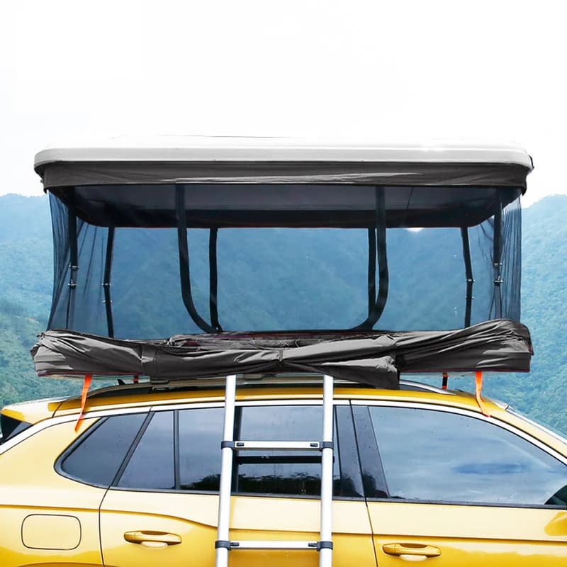 Lightweight Four-Season Hard Roof Top Tent 3000mm Waterproof Quick Open Camping Tent 1-3 Persons