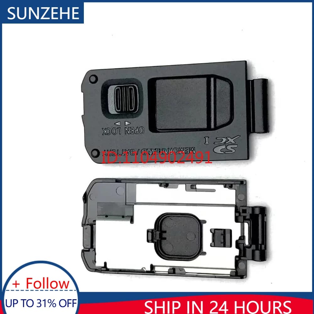 Nuovo coperchio del coperchio dello sportello della batteria per Panasonic DMC-ZS60 ZS60 ZS70 TZ80 TZ90 Parte di ricambio della fotocamera