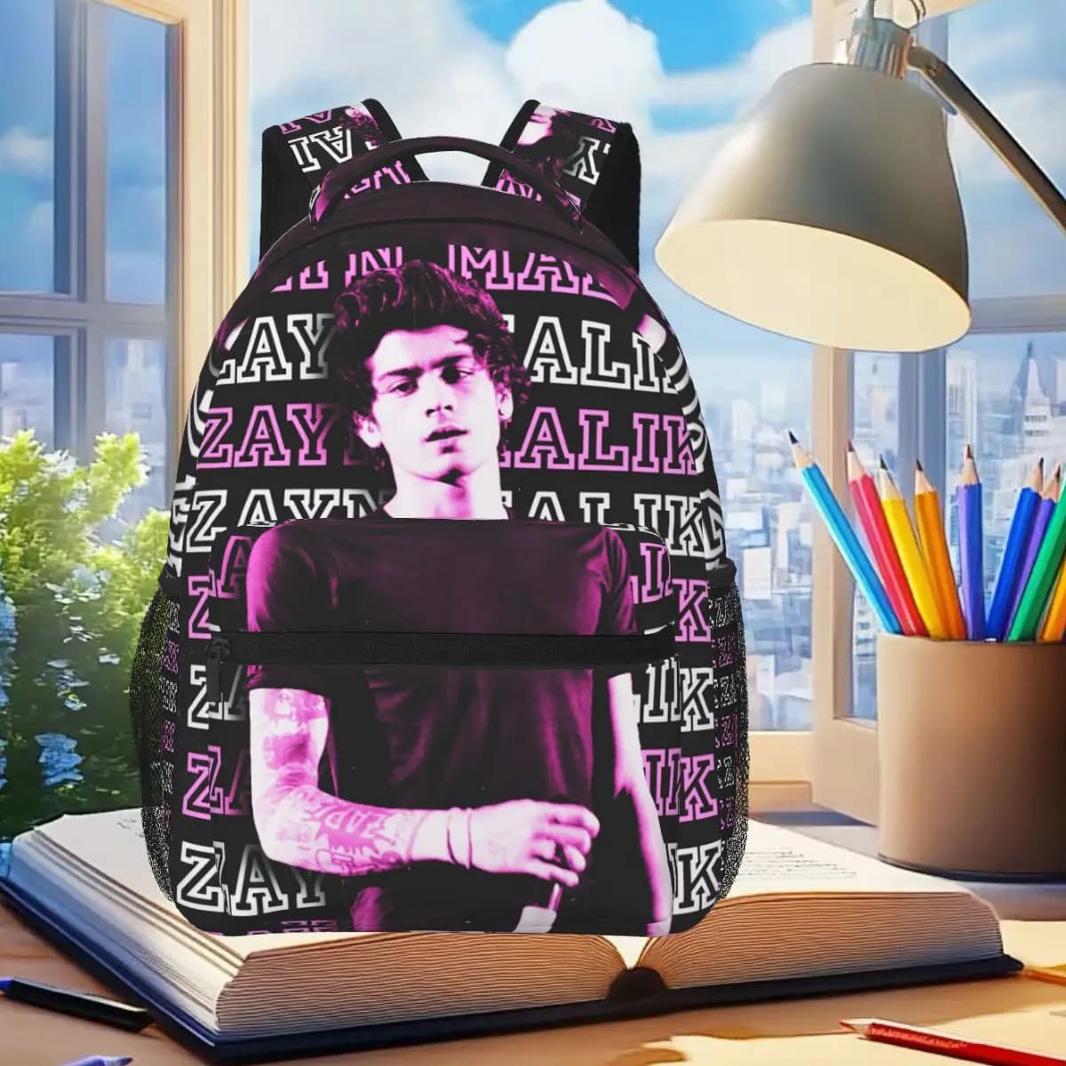Zayn Startway To The Sky Tour Zayn Malik Backpack Student Boys Girls BookBag Kids School Bag Computer Shoulder Bagsfor Men Women