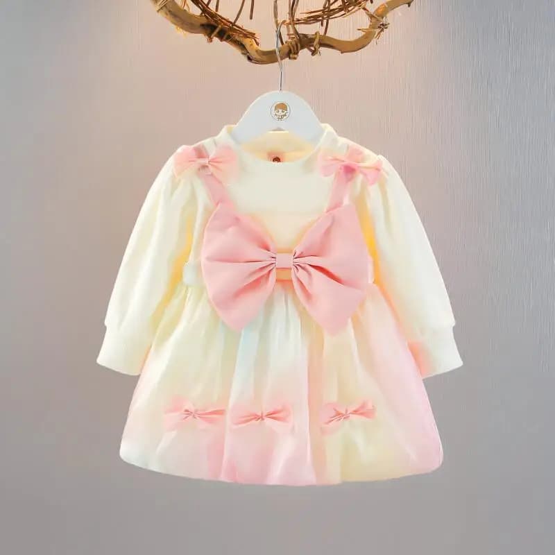 Set cappotto casual Kawaii Primavera e autunno Nuovo vestito da ragazza Abbigliamento per bambini Abiti invernali alla moda per principessa occidentale per bambini