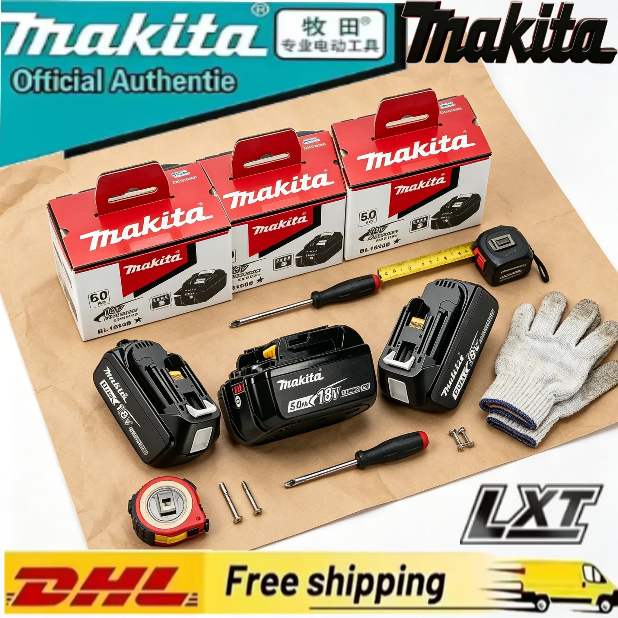 For Makita BL1860 18V Battery Pack + Rapid Charger Heavy Vibration Endurance Match Reciprocating Saw For Workshop Fabrication