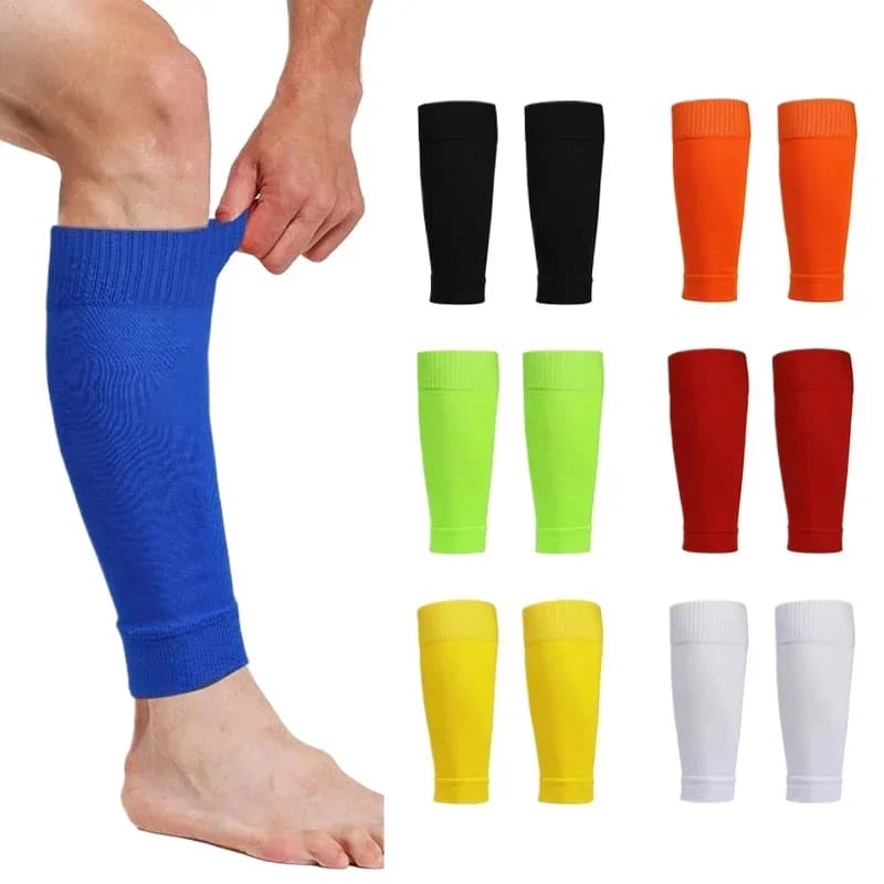 1 Football Socks Paio, Football Accessories, Protective Handles for Legs, Breathable Sports Socks, Adult and Children's Parastins, Pneumatic Protection, Coprigambe