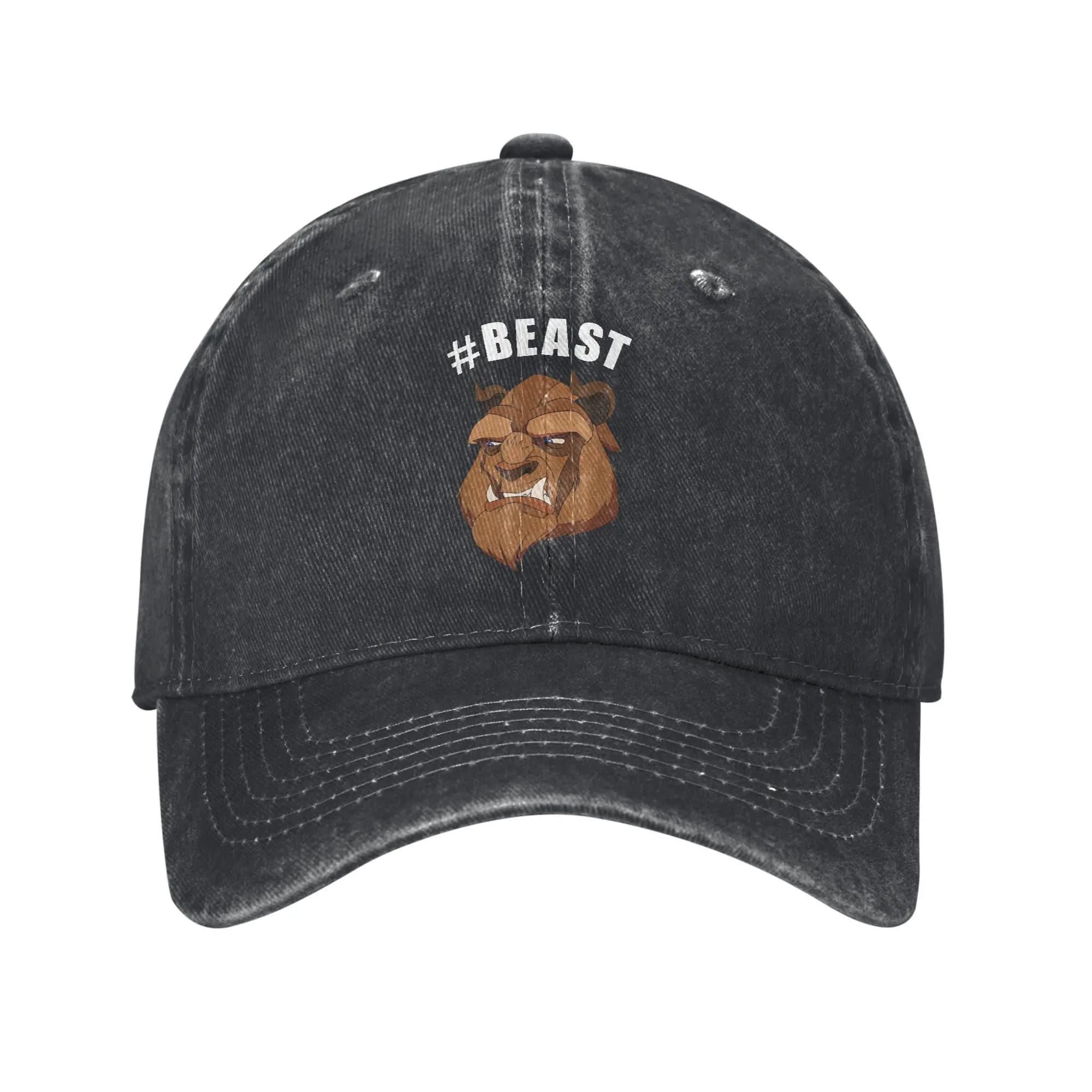La bella e la bestia Hashtag Beast Sun Berretto da baseball Unisex-Adolescenti Logo personalizzato Cappello da camionista Sport all'aria aperta Vendita calda Berretti da baseball