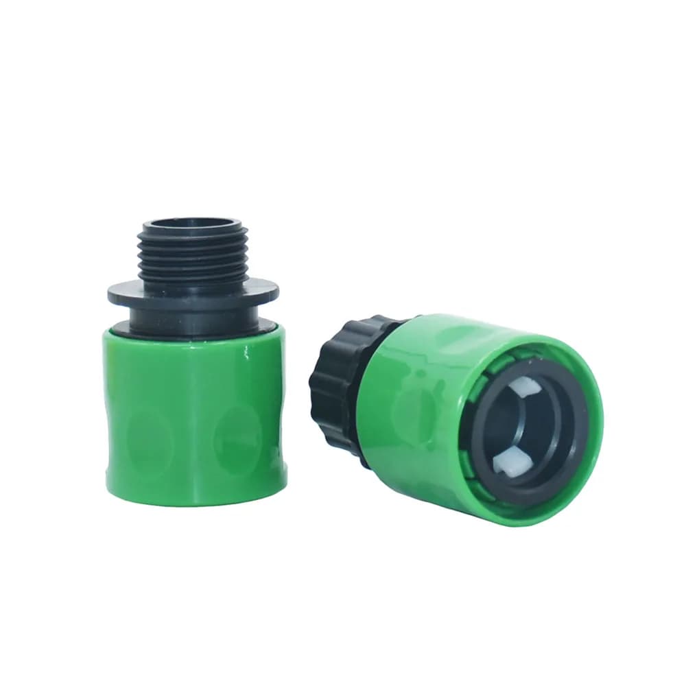 Connettore rapido per tubo flessibile con filettatura maschio femmina da 1/2" per tubo da giardino con capezzolo da 16 mm, raccordi per acqua, adattatore per pistola per irrigazione