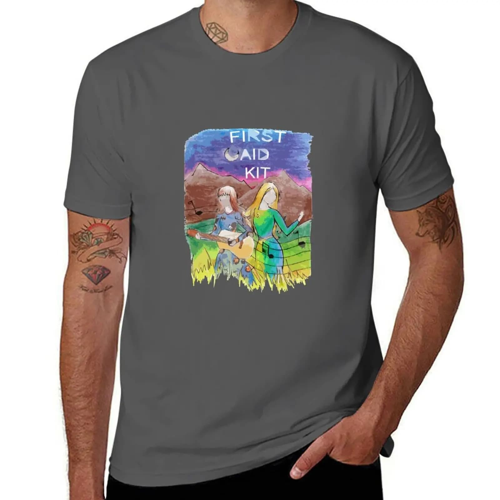 T-shirt Aid First Kit con stampa in stile urbano