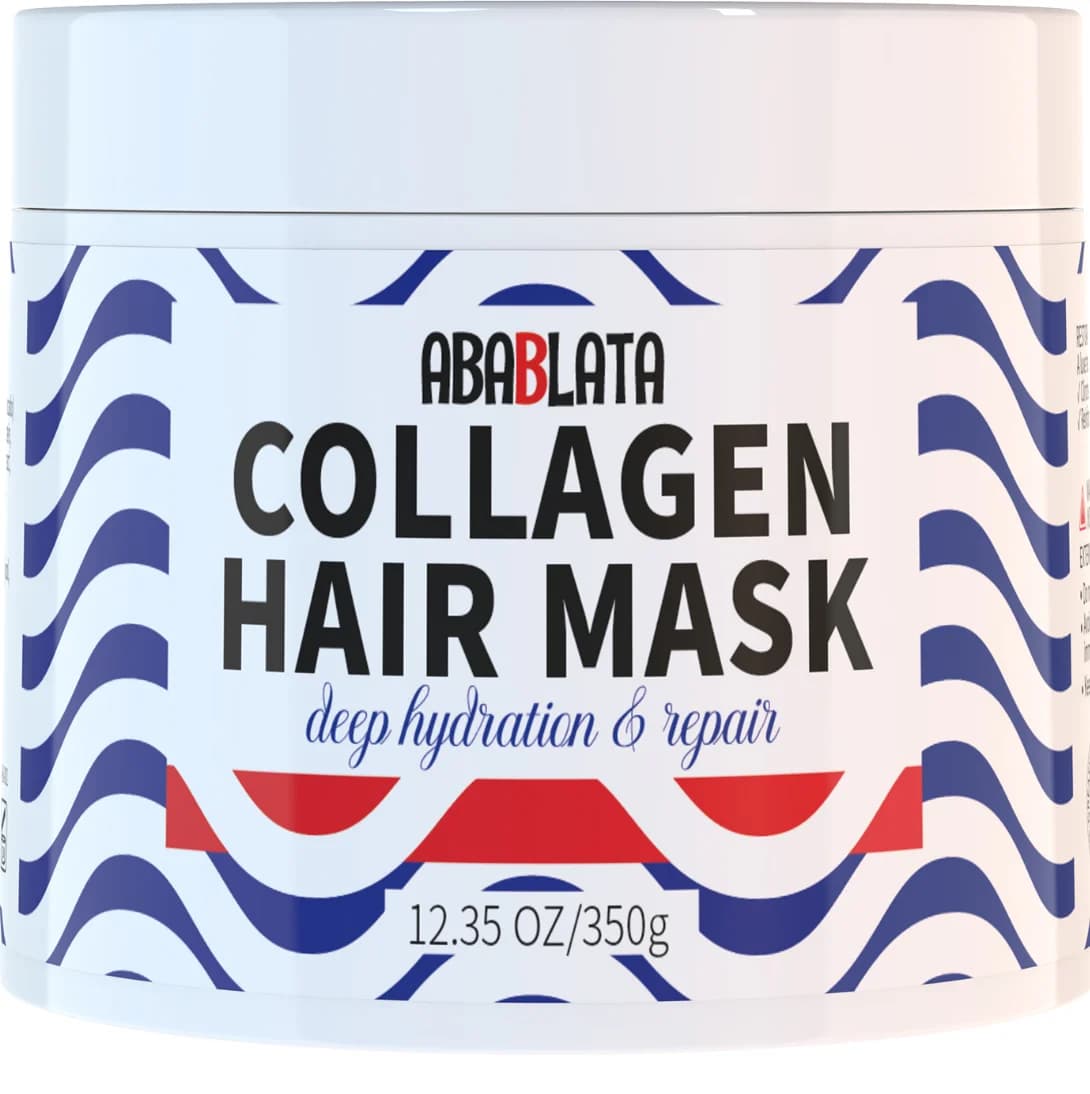 Maschera per Capelli al Collagene, Trattamento Idratante e Riparatore Profondo per Capelli Secchi e Danneggiati, Senza Solfati, 350g