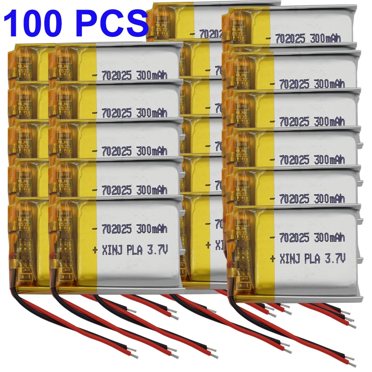 3.7V 300mAh 1.11Wh batteria ricaricabile Li Lipo di ricambio 702025 per MP5 Sat Nav GPS altoparlante Bluetooth LED registratore di guida