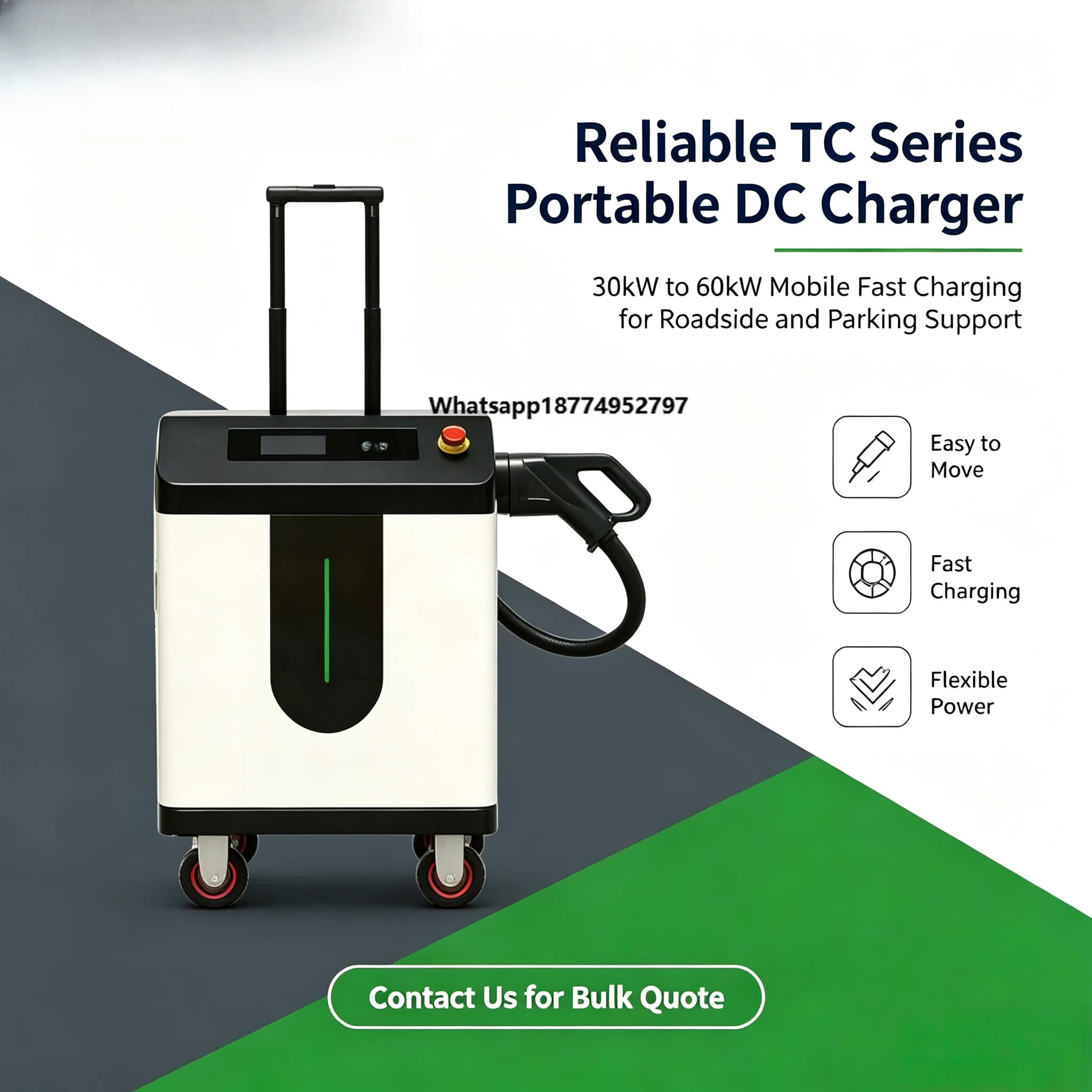 Mobile Energy Storage EV Charger Vehicle With Fast Charging Solution for Electric Cars
