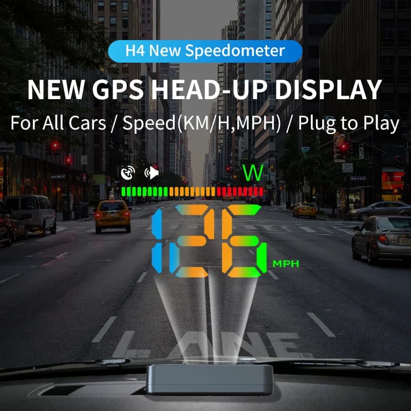 KWHUD HUD Head Up GPS display Digital speedometer Car windscreen projector Automatic electronic devices Powered via USB Plug to Play
