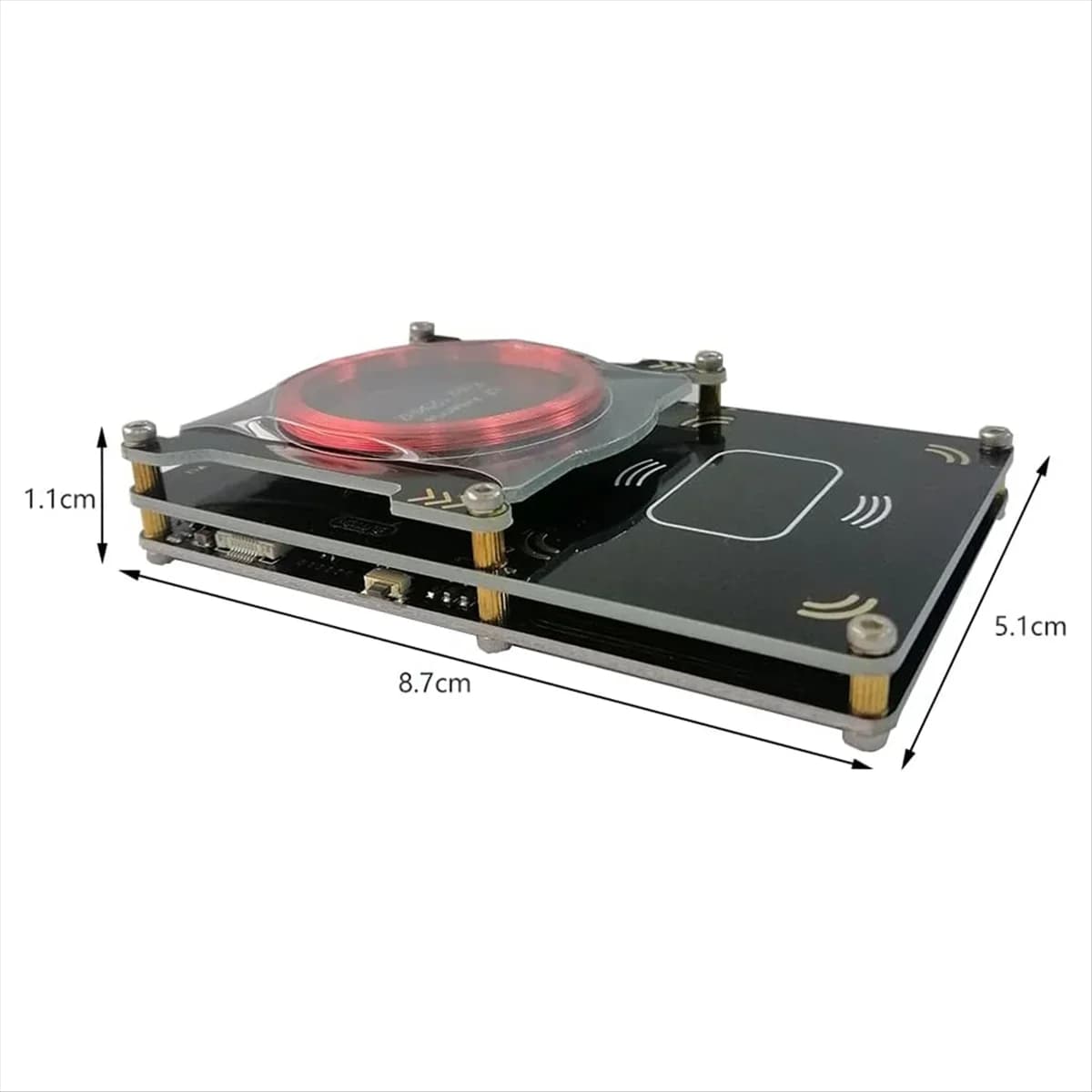 A51I Proxmark3 Easy V3.0 RDV4 Aggiornato 512k con Lettore di Schede RFID Integrato, Antenna Integrata e Decodificatore per Memoria ID M1 IC