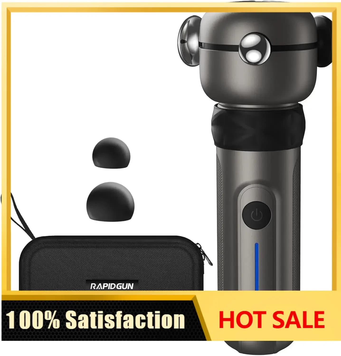 Lite Deep Tissue Therapy Massage Gun - 6500 RPM Portable Vibrating Massager for Pain Relief, Trigger Points & Stiffness