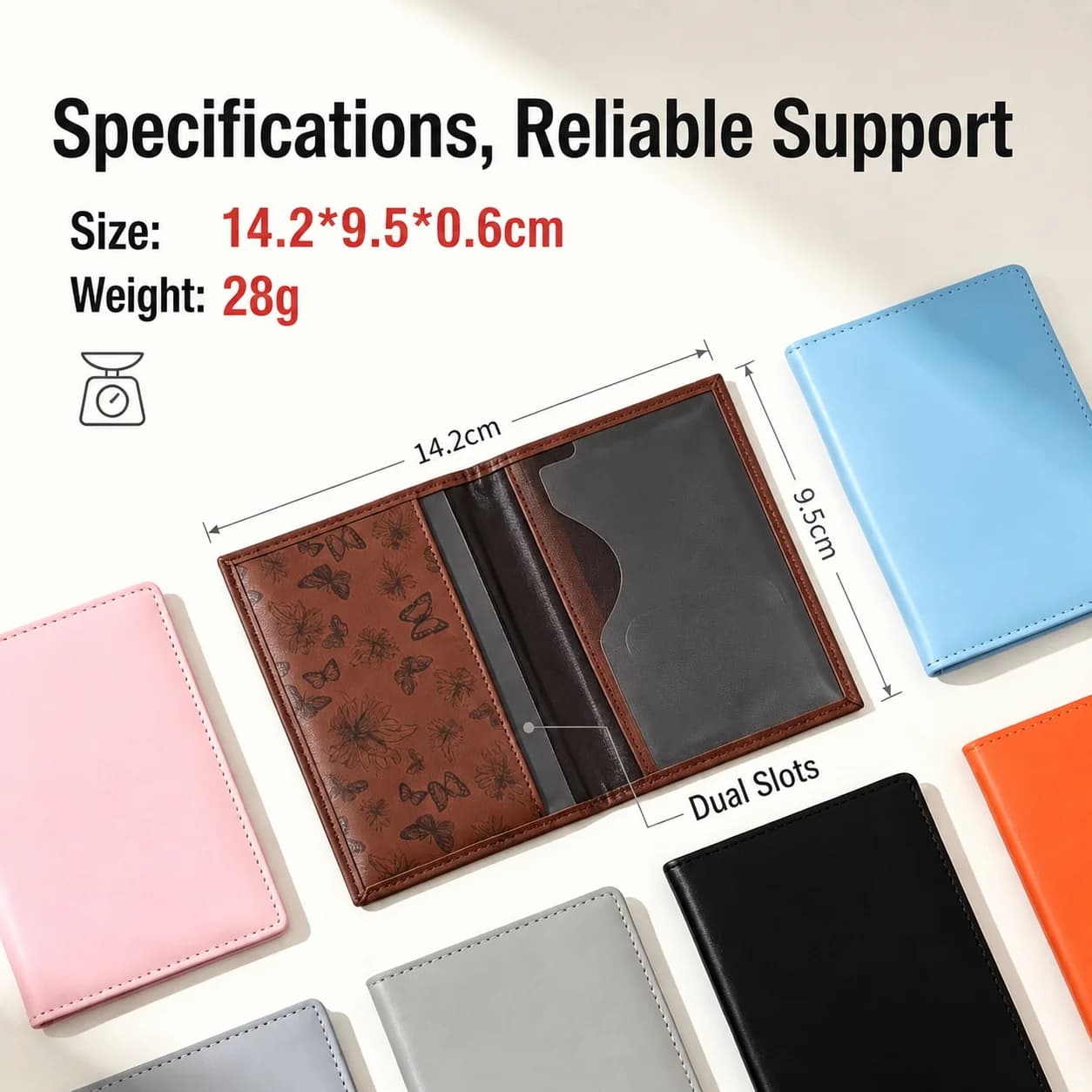 Fashion Passport Protective Cover Travel Passport Holder Wallet Gift PU Leather Card Case Cover Unisex Storage Card Bags