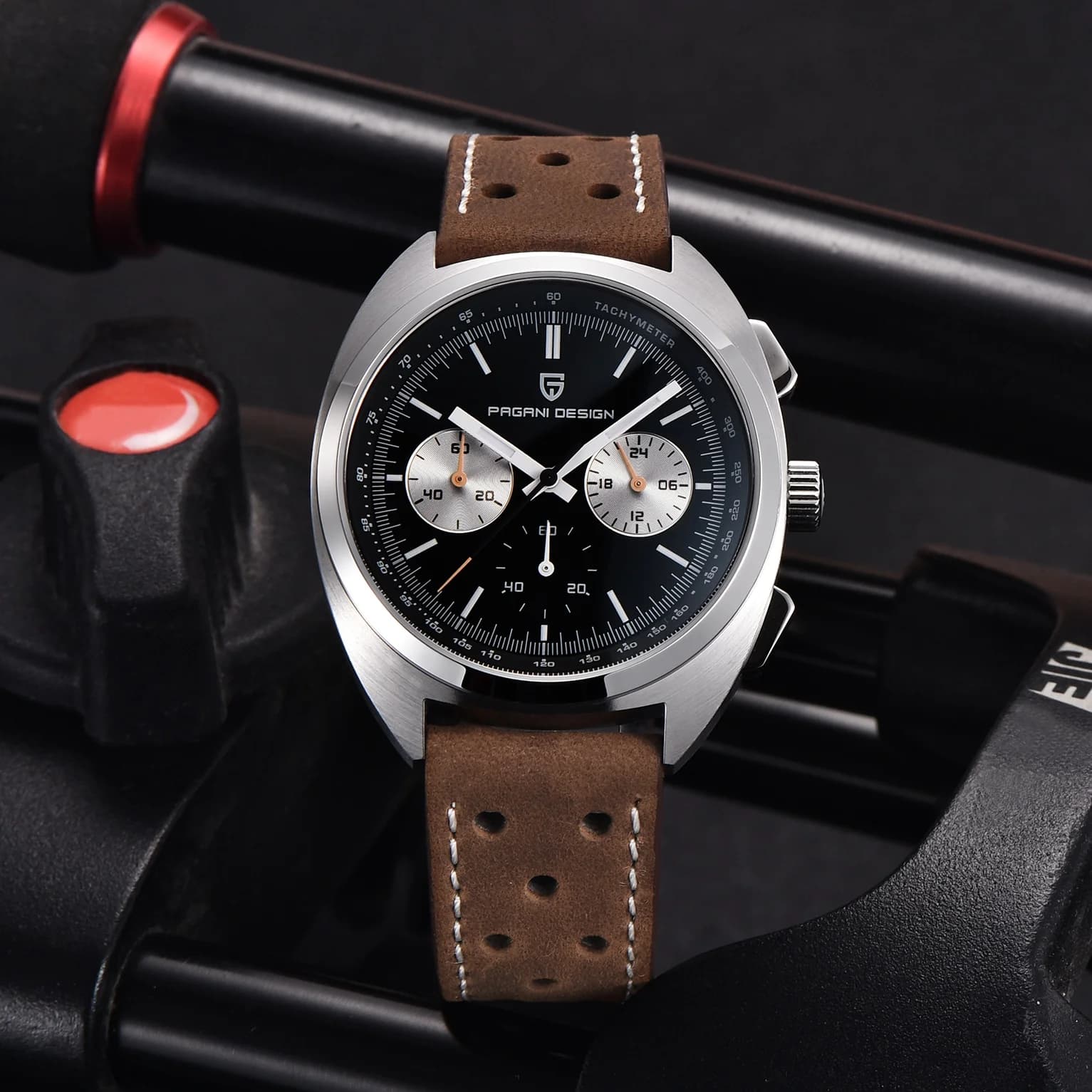 2026 New PAGANI DESIGN Quartz Panda Dial Watch Sapphire Luminous Waterproof Men Watch All Steel Japan Movt Luxury Chronograph