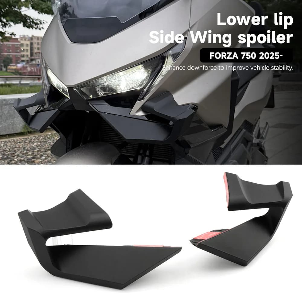 Per HONDA FORZA 750 Forza750 2025 2026 - Spoiler Anteriore Aerodinamico per Moto, Alette Laterali, Carena Fissa, Labbro Inferiore