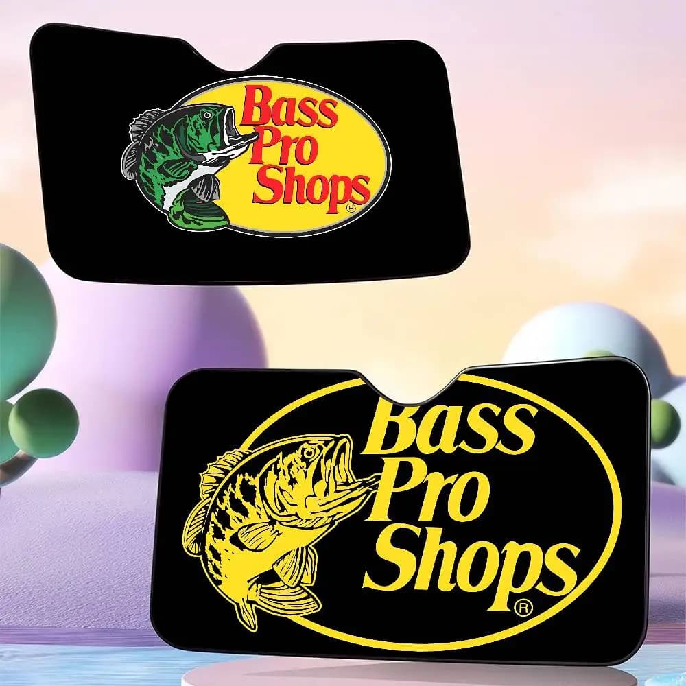 Parasole Divertente per Parabrezza Auto Bass-Pro-shops, Pieghevole, Protezione UV, Visiera Parasole per Finestrino Anteriore