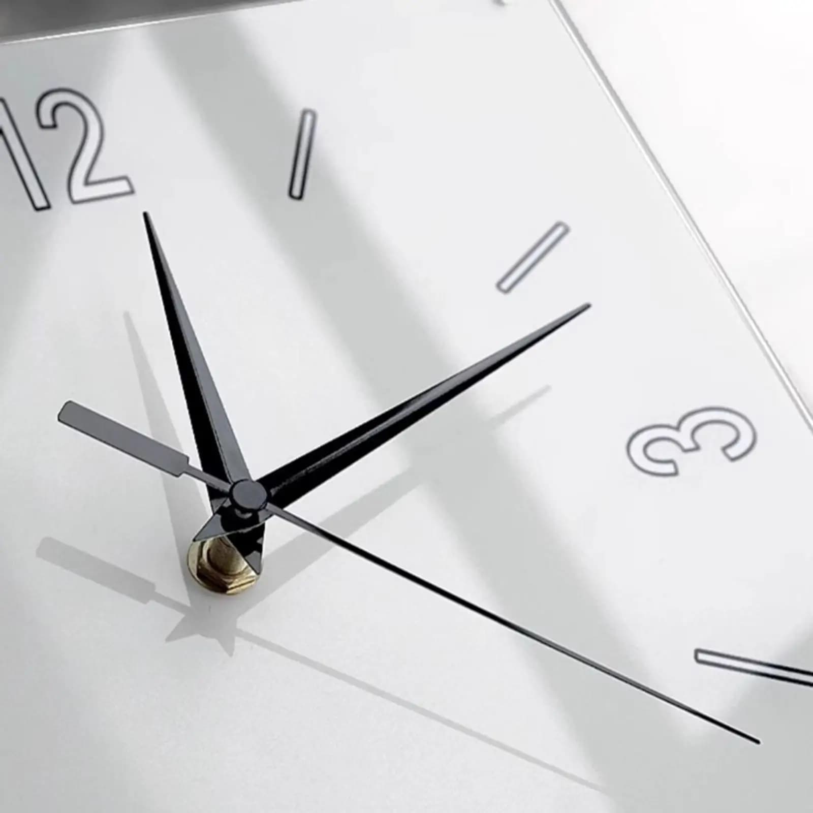 Modern Design Corner Wall Clock Dual Side Digital Analog Display Decorative Square Wall Clock for Home Office Classroom