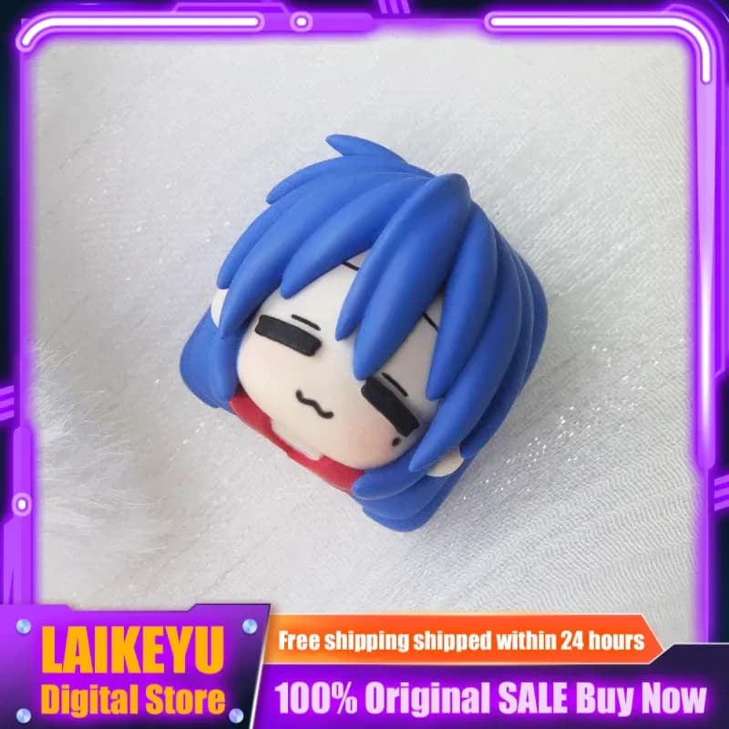 Anime Lucky Star Konata Izumi Keycap Cherry R4 Profile Mechanical Keyboard Nice cartoon Custom game Collector's Gifts