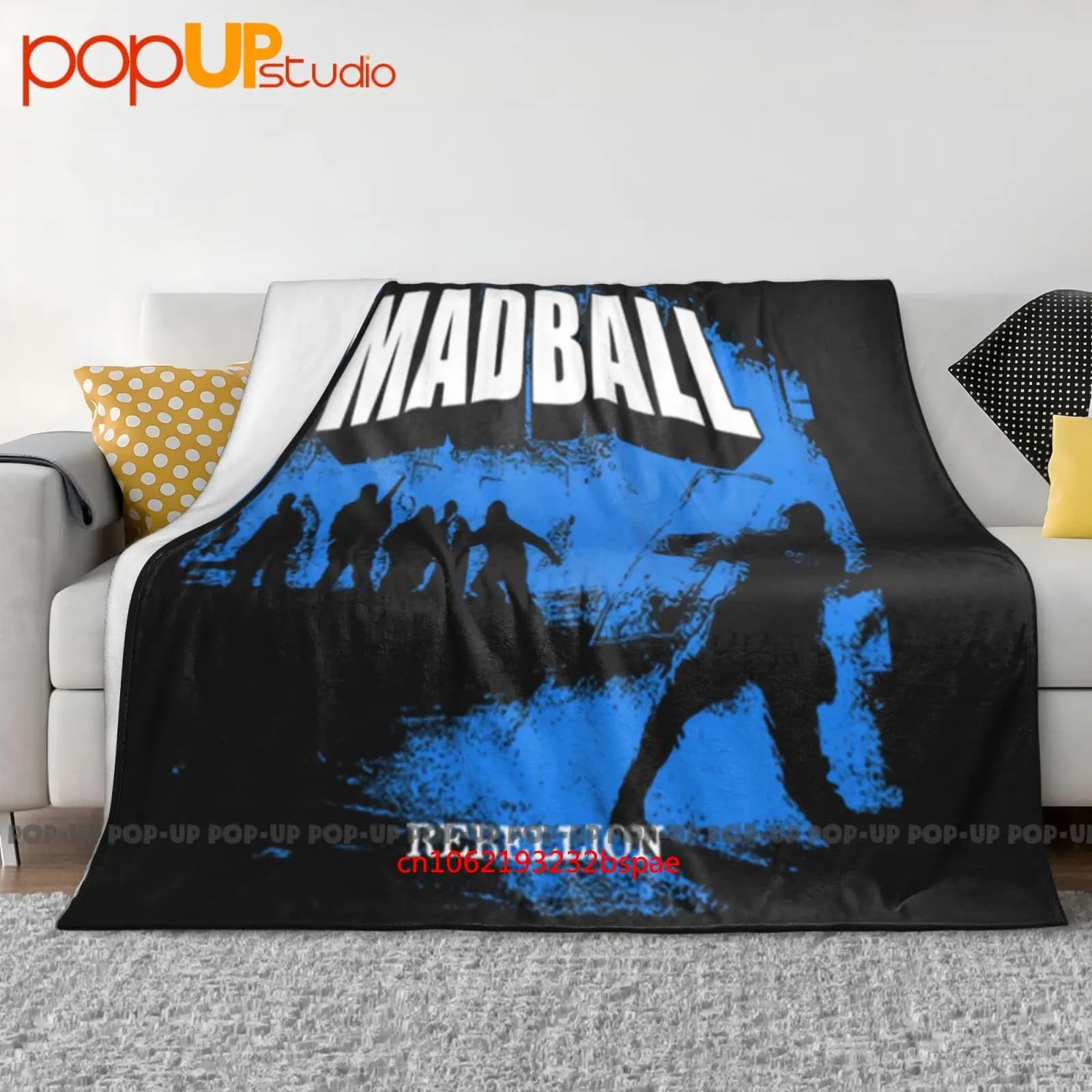 Madball American New York Hardcore Band Rebellion Coperta ultra morbida trapunta invernale Copridivano Copriletto
