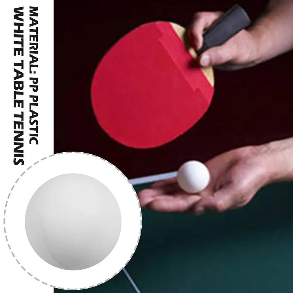 10/30/50 pezzi di palline da ping pong professionali bianche da 40 mm per allenamento, competizione, intrattenimento, palline in plastica per giochi sportivi