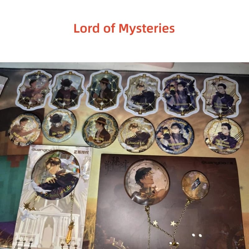 Genuino Signore delle Misteri Doppio Flash Distintivo Citrino Spirito Pendolo Klein Moretti Anime Periferiche Merci Ventole Regalo