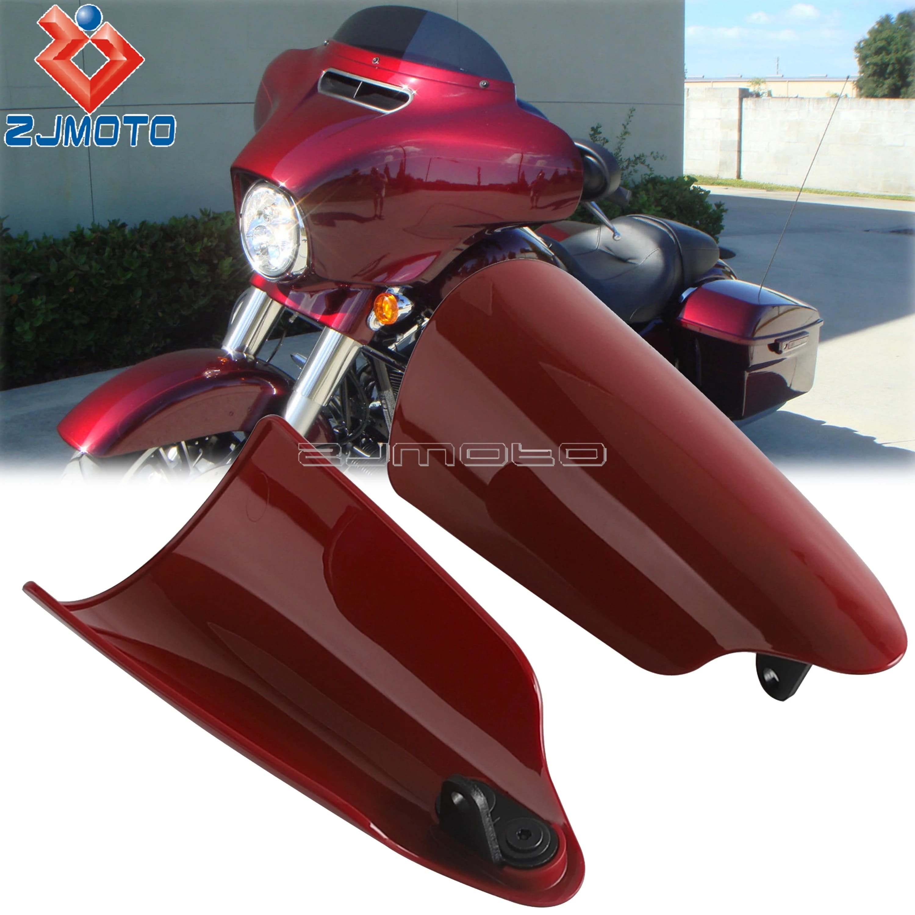 Per Harley Toruing Street Glide FLHX 14-20 Electra Glide FLHTP FLHT 19-20 Vento a mano Moto Parabrezza freddo Paramani Copertura