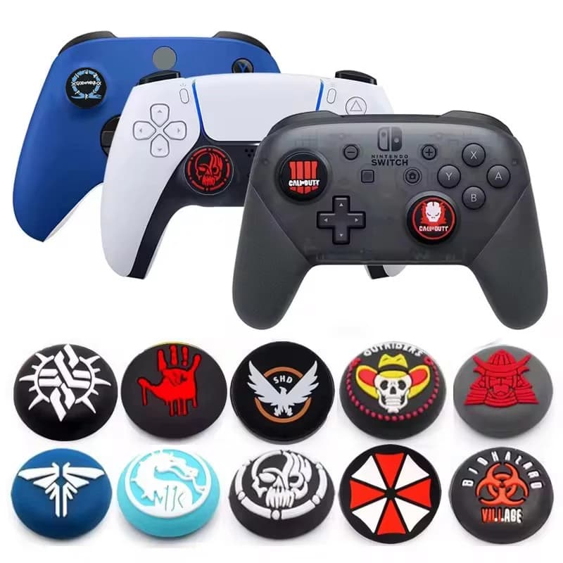 Gioco fantastico Silicone Thumb Stick Grip Cap Joystick Cover per Sony PS5 PS4 PS3 Xbox One Slim Series X/S Switch Pro ThumbStick Case