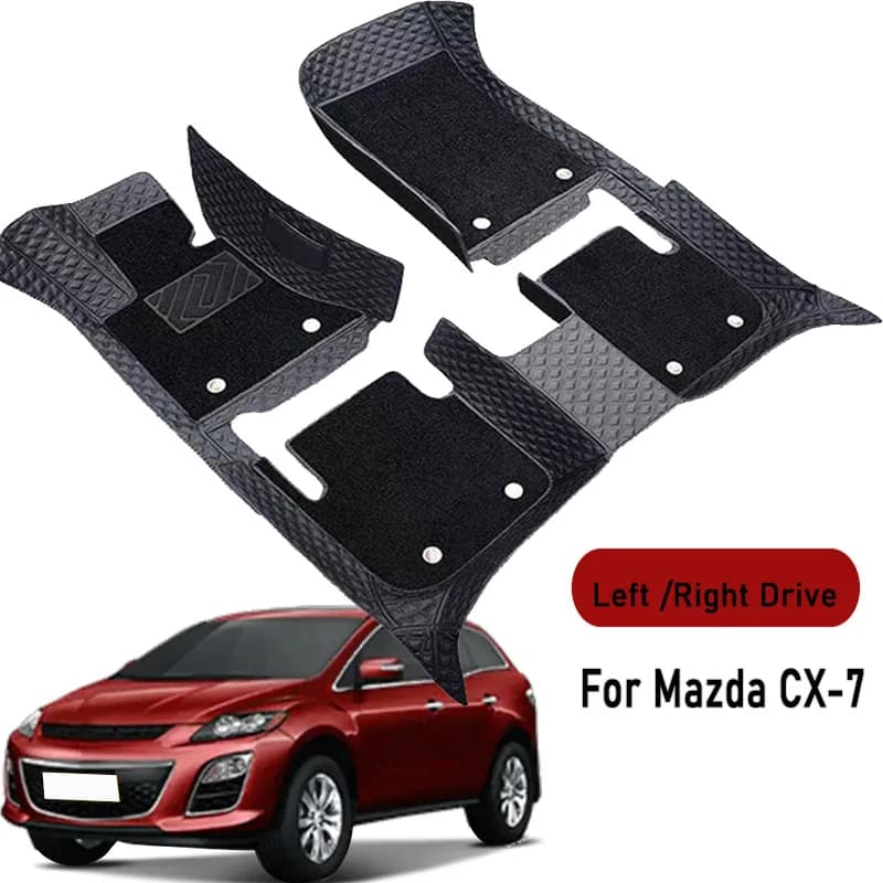 Car Floor Mats for Mazda CX-7 2010 2011 2012 2013 2014-2018 Custom Auto Foot Pads Automobile Carpet Cover Interior Accessories