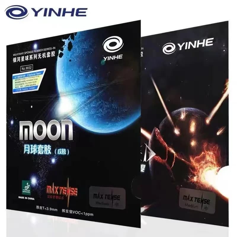 Original Yinhe Moon Max Tense Tuned Pips Rubber from Ping Pong with Ping Pong Spongeon Galaxy Moon hard rubber
