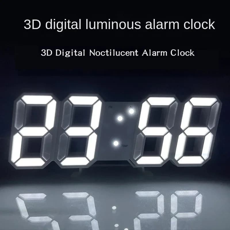 Digital night watch wall decoration mode Led watches for home and decoration hanging watches bedroom large interior 3D Light Garden