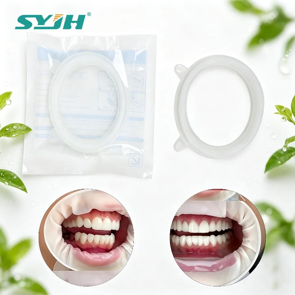 SYJH Dental 5/10/20 Pezzi Apribocca in Gomma a Forma di O, Divaricatore Labiale per Sbiancamento Denti, Odontoiatria, Trattamento Ortodontico e Orale