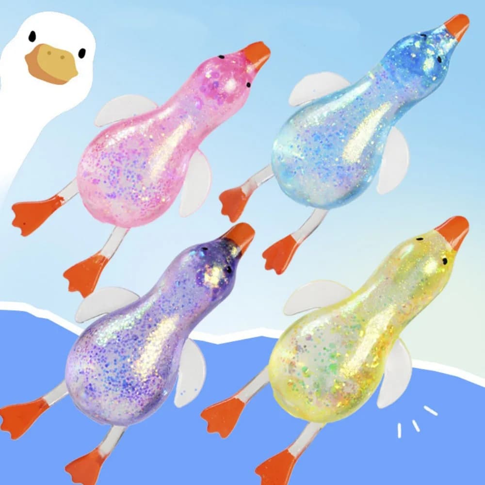 Palla antistress di zucchero di anatra Giocattoli spaventosi Bambini Palline antistress squishy Kawaii Palla di zucchero di anatra Giocattoli da spremere Cestino pasquale Stuffers