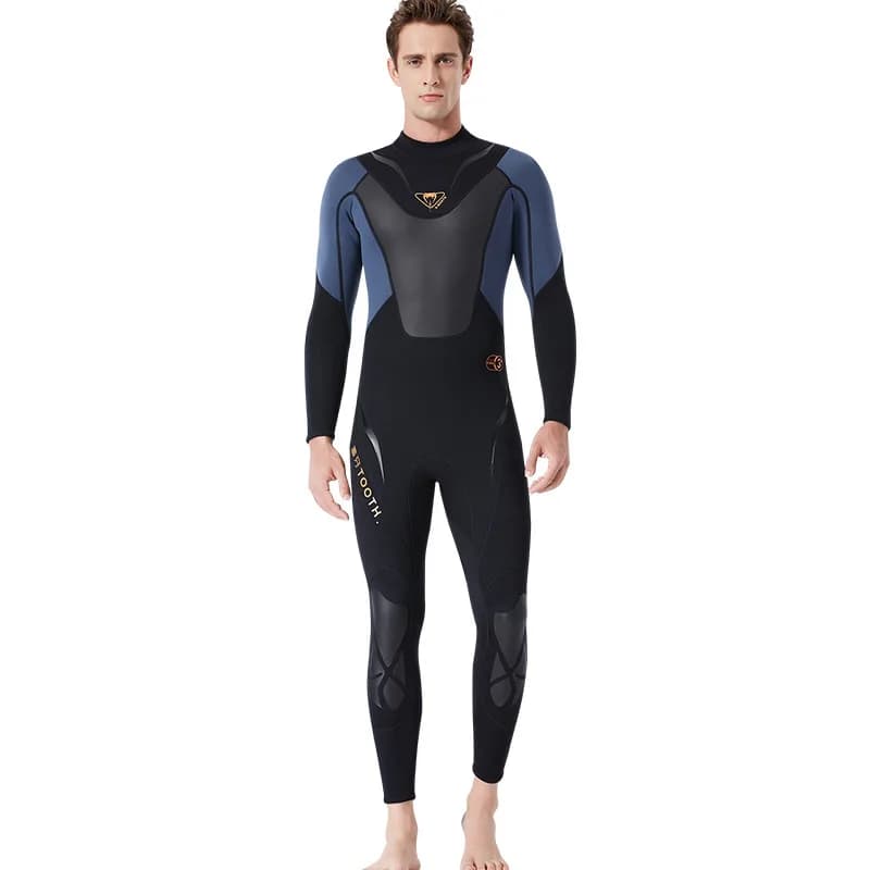 New 3mm Diving Mute Men's Long Sleeved Single Piece Swimwear Hot Thickened And Cold Snorkeling Surfing Winter Swimwear SCR