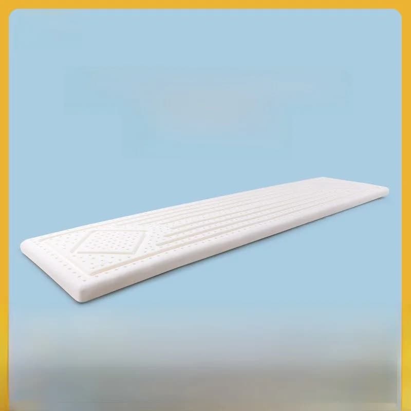 Natural Latex Long Pillow Double Size Sleep Neck Support 12m 15m Couples Integrated Bedding Cotton Fabric Office Use