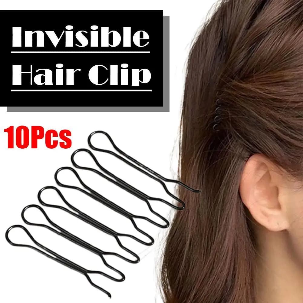 Invisible Broken Hair Hairpin Women Tiara Style Tools Roll Curve Needle Bangs Fixed Insert Comb Professional Styling Accessories