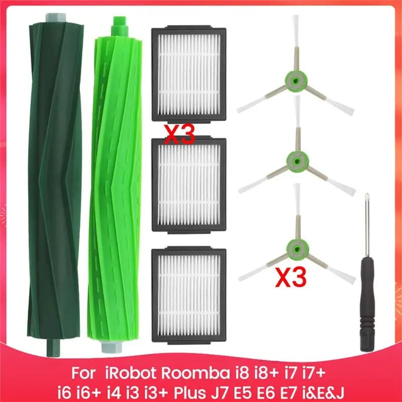 AEE2-Pezzi di ricambio per spazzole per aspirapolvere Irobot Roomba I8 I8+ I7 I7+ I6 I6+ I4 I3 I3+ Plus J7 E5 E6 E7 serie I&E&J