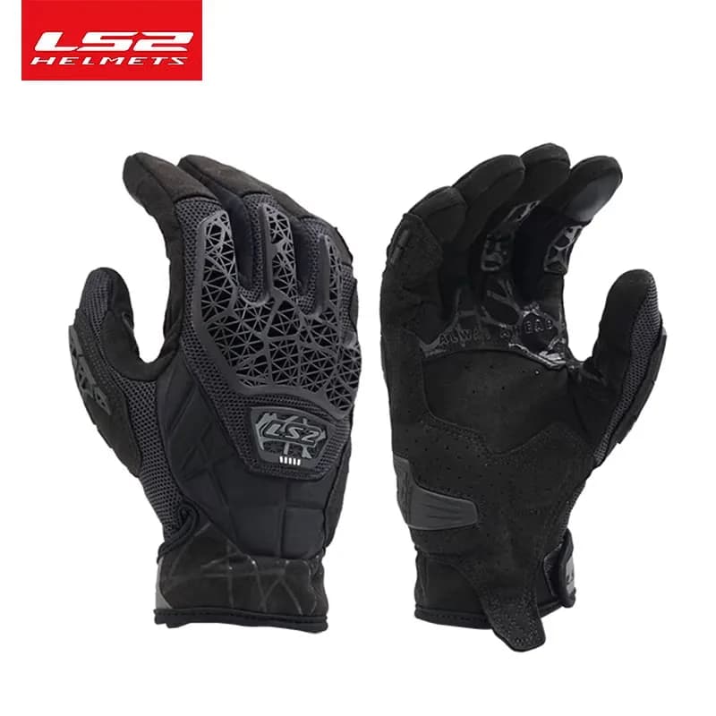 LS2 MG035 ALL TERRAIN II Motorcycle Riding Gloves Men Women Summer Breathable Mesh TPR Protector Anti‑Fall Wear‑Resistant