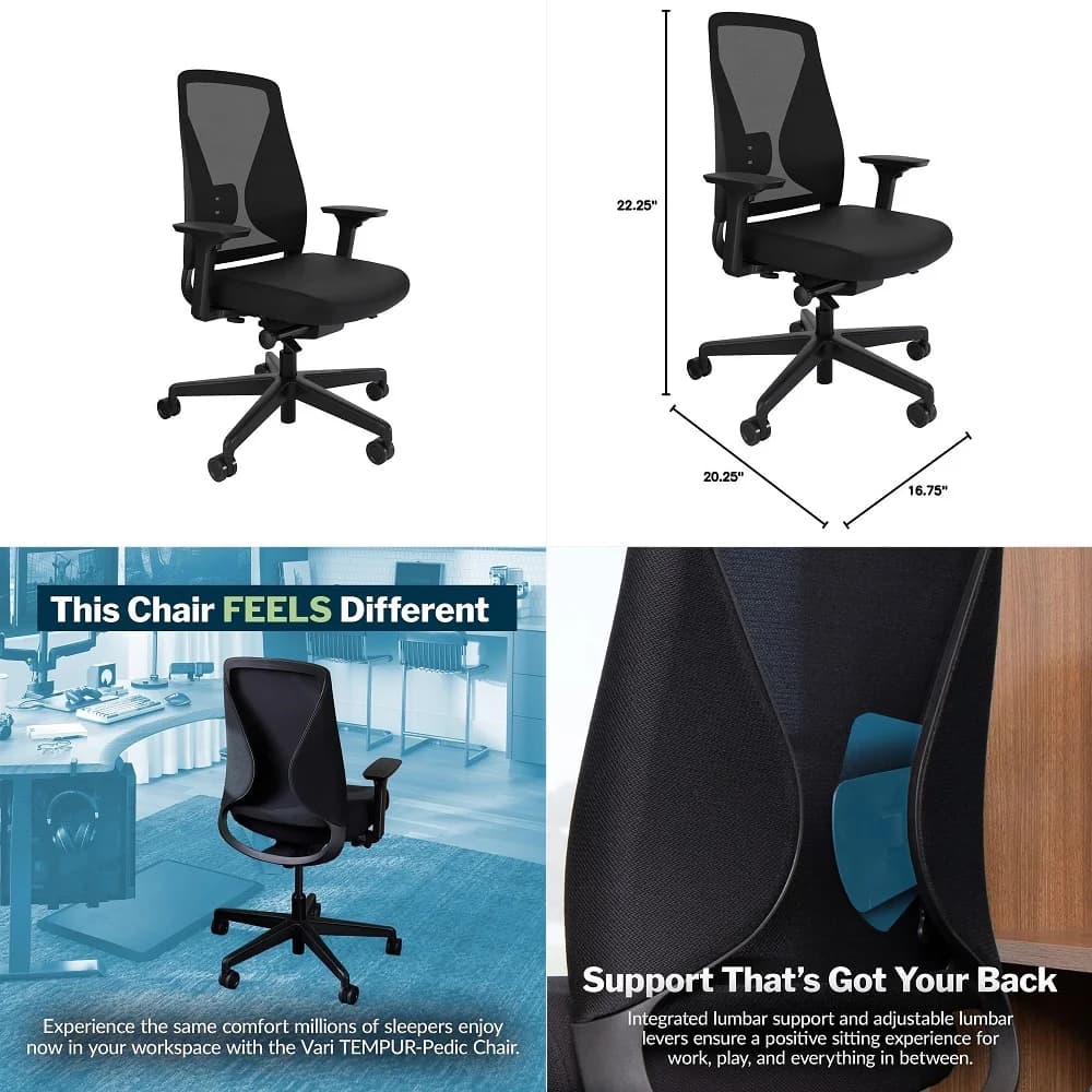 Sedia da Gaming Ergonomica SentinelPro con DualWing, Supporto Lombare Adattivo, Braccioli 7D, Reclinabile in 4 Posizioni fino a 145°, Schienale Regolabile in Altezza