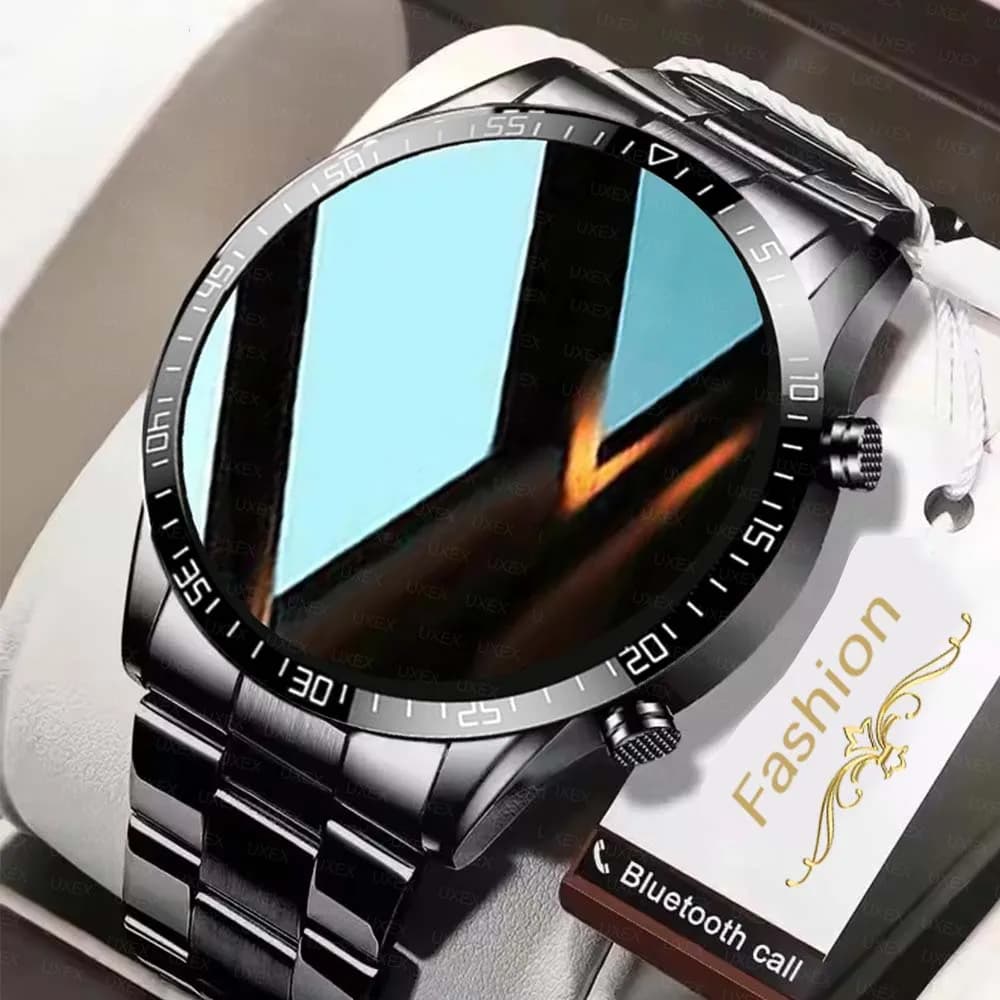 Plus 2026 Smartwatch Men's Full Circle Touch Screen Call Bluetooth Smartwatch Men's Waterproof Sports Activity Fitness Watch + Box New