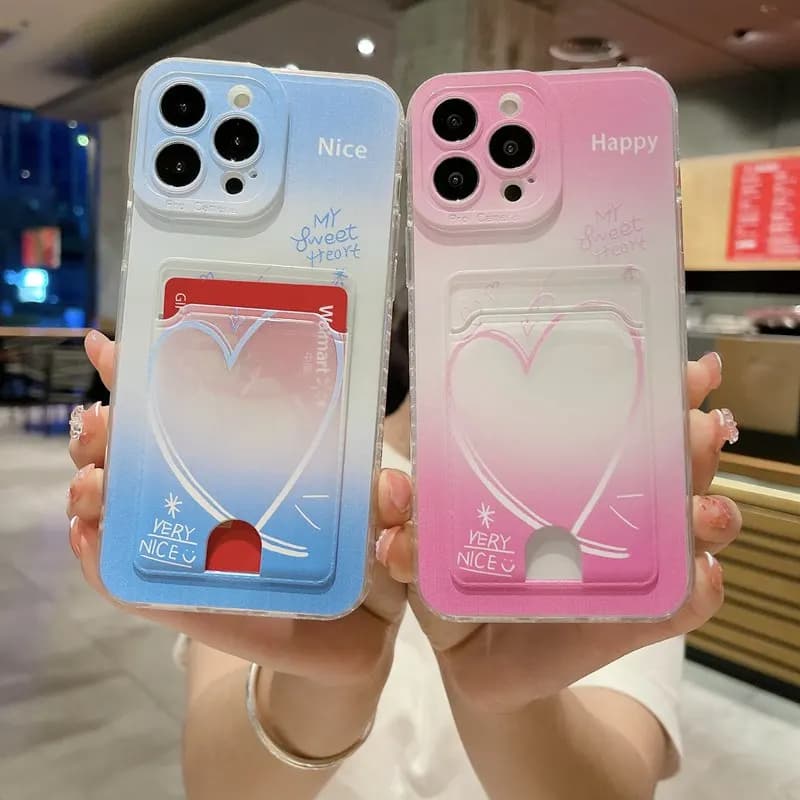 Custodia per telefono borsa porta carte fiore cuore per Xiaomi Mi 13 12 11 Lite 11i 11T 12T 12X Poco C50 M3 M5 X3 NFC X4 X5 Pro F3 F4 Cover