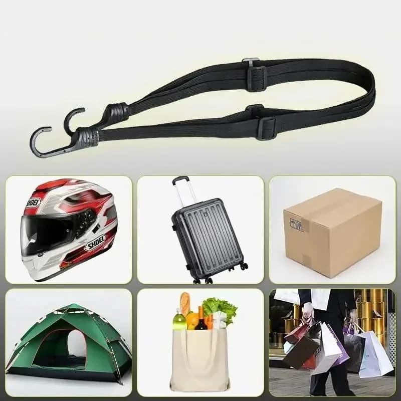 2 pezzi 60/90CM cinghie per casco moto bagagli corda elastica retrattile cinghia fissa casco da moto rete per bagagli accessori per moto