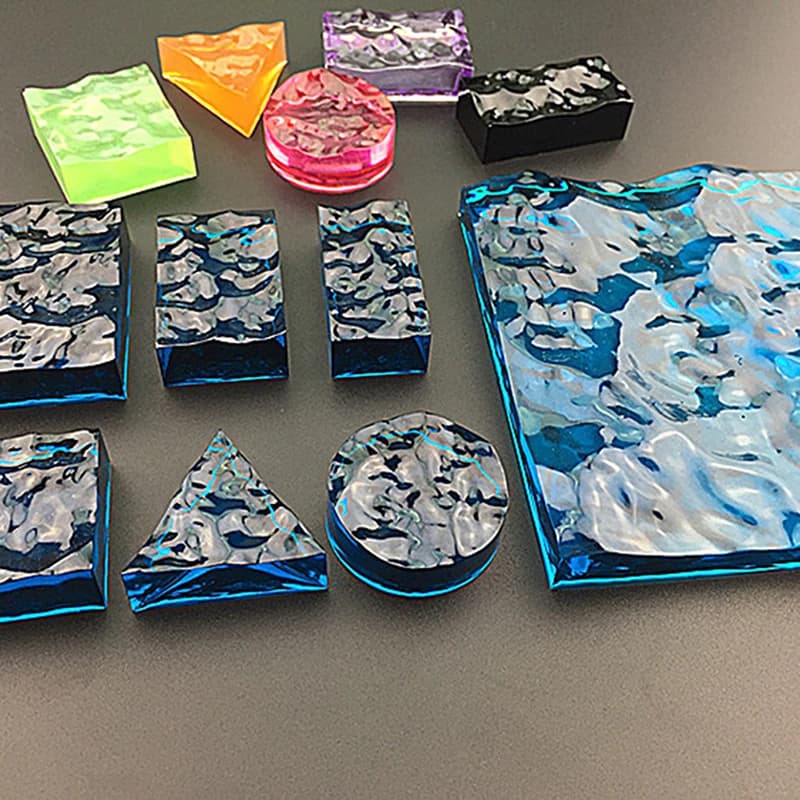 Stampo in Silicone Wave resina artigianale gioielli fai da te forma di taglio ciondolo stampo in resina