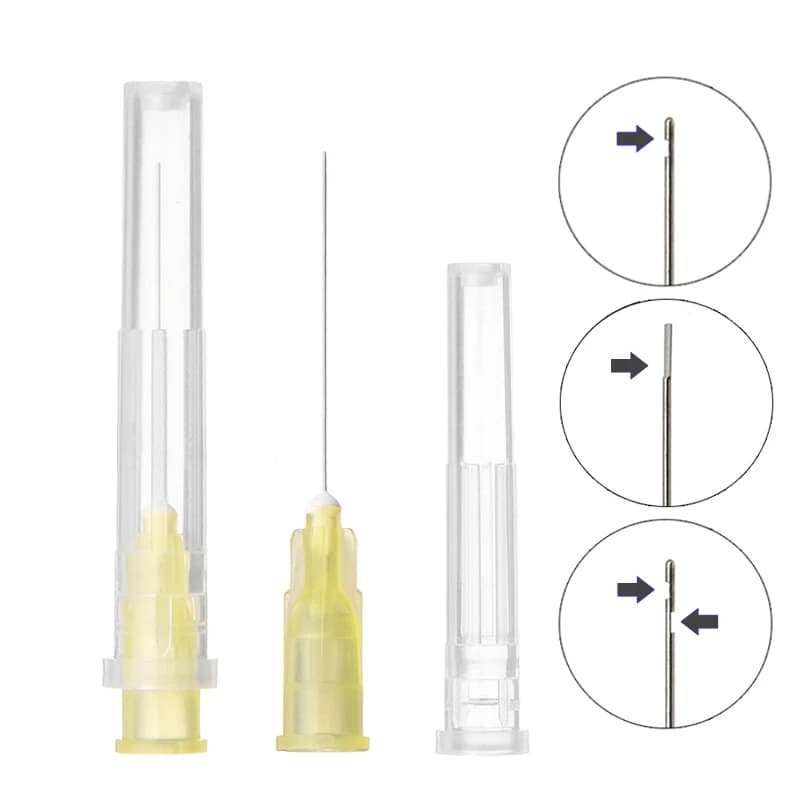 100 pcs/borsa Score Siringa Dentale Endo Irrigation Canalare Lavaggio Punta Dell'ago 25G/27G/30GA 30G Endo Hygiene Oral Cleaning of the teeth